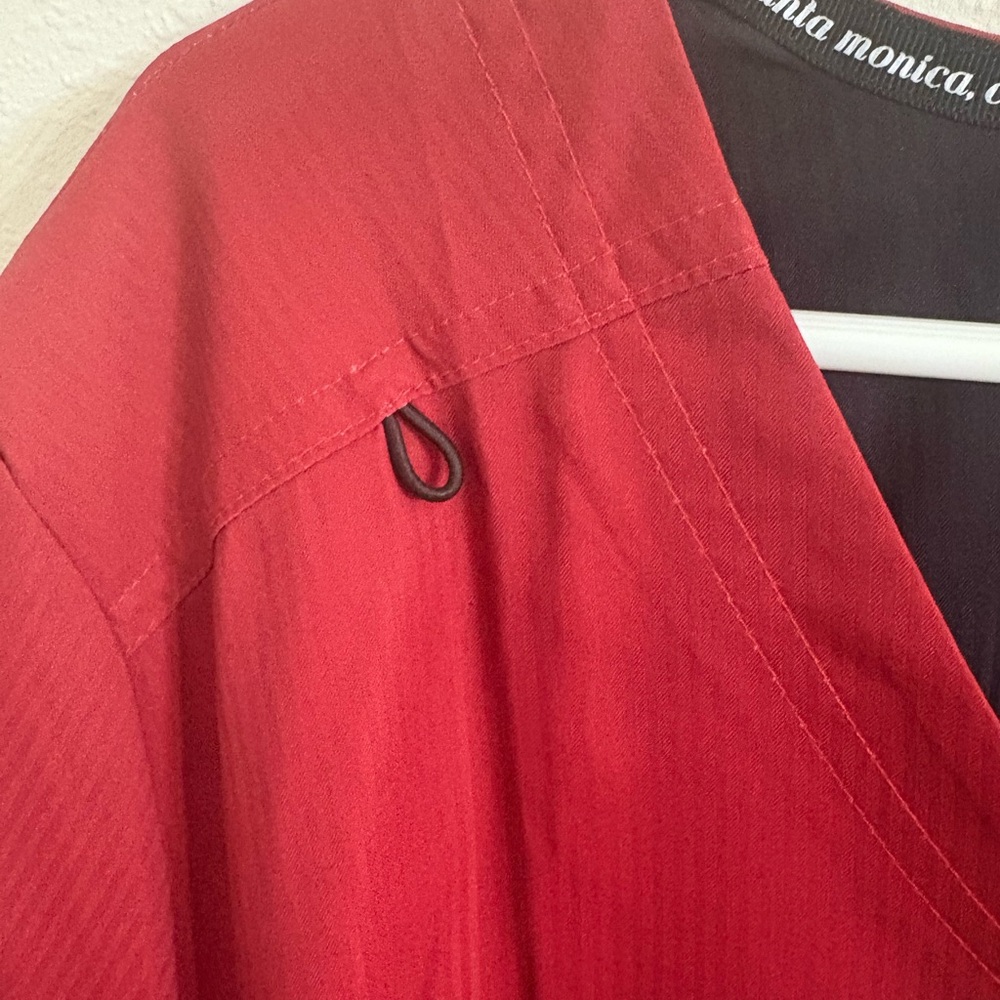 Koi Active Life Women's Red, Purple & Black Gradient Scrub Top. NWT. - Picture 9 of 12
